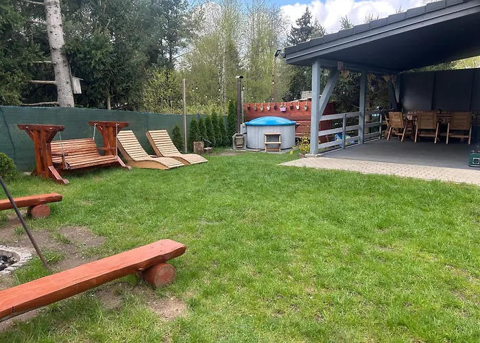 Villa Mazury Dom Oskar Nad Jeziorem Sasek Wielki Z Jakuzzi Szczytno (Warmian-Masurian)